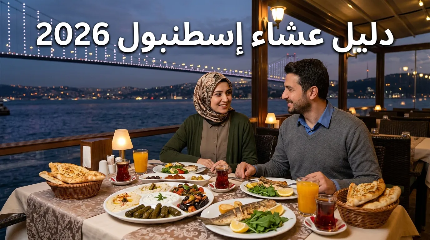 دليل عشاء إسطنبول 2026 - أفضل المطاعم للعائلات الخليجية