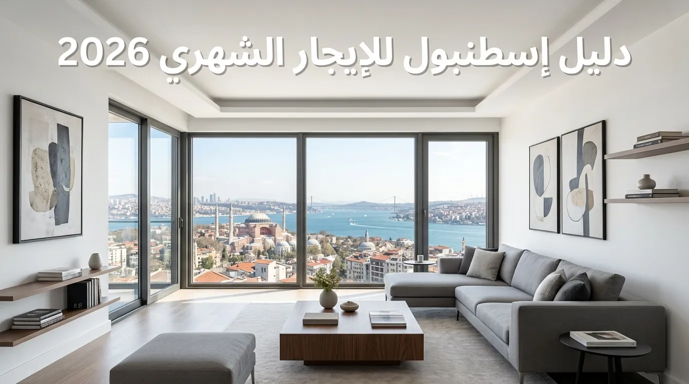 دليل الإيجار الشهري في إسطنبول 2026 - لزوار الخليج