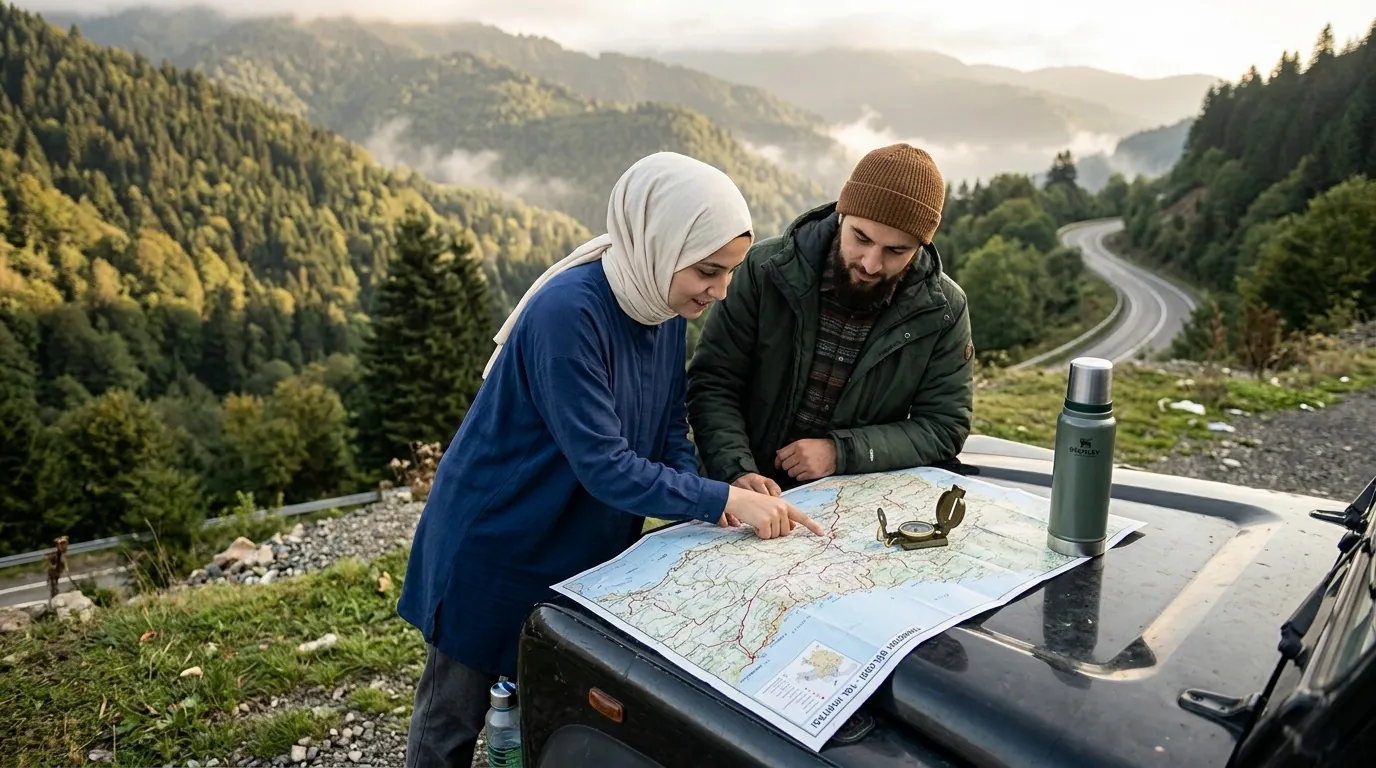 Trabzon Map in Arabic 2026: Districts, Distances and Orientation